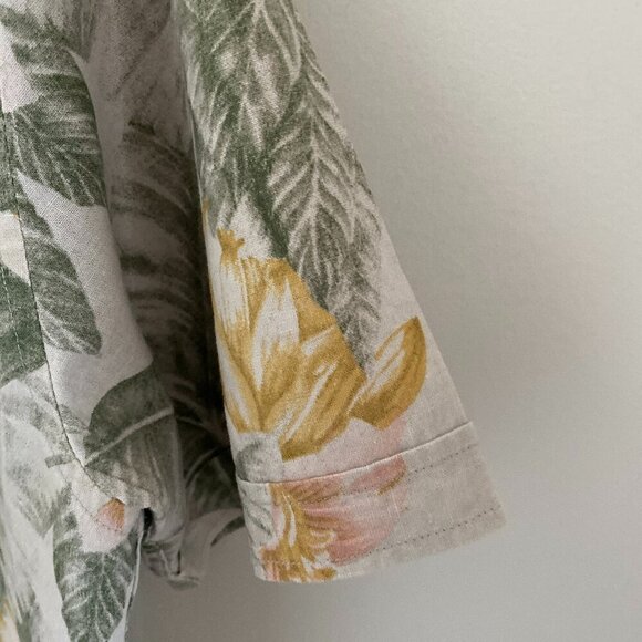 AllSaints Casual Button-Down Shirt Short Sleeves Linen Blend Size X-large Men - Picture 5 of 5